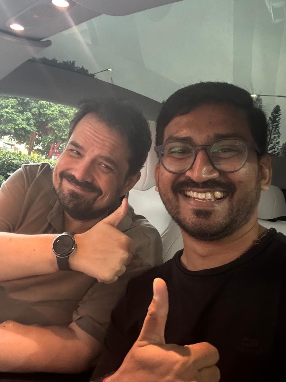 Infynno founder meeting a client in person