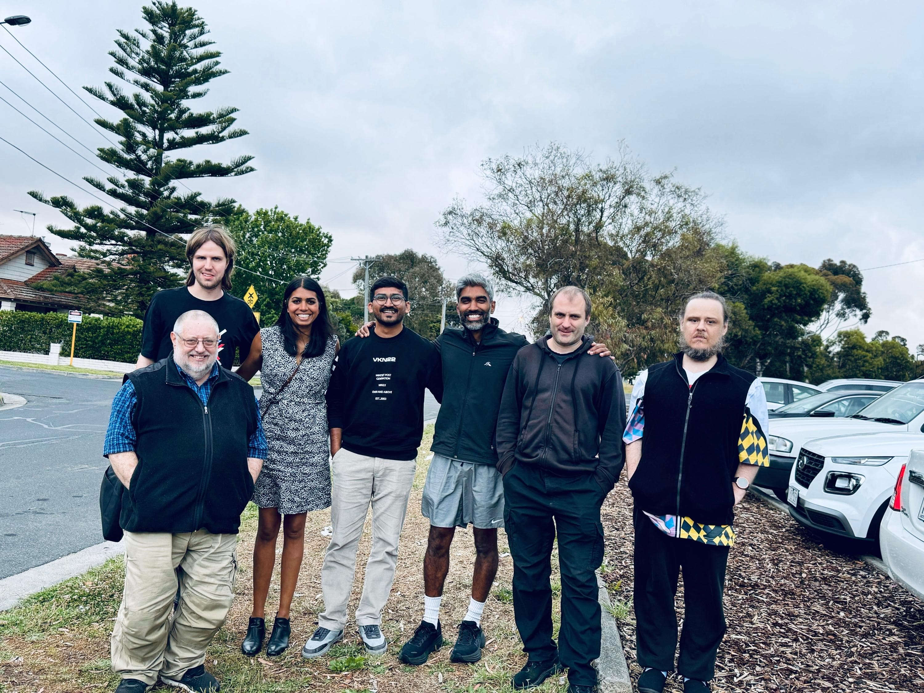 Infynno team visiting a client on-site in Australia