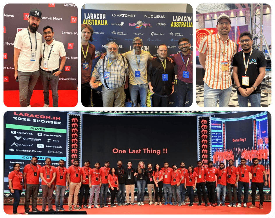 Infynno at Laracon India and Australia