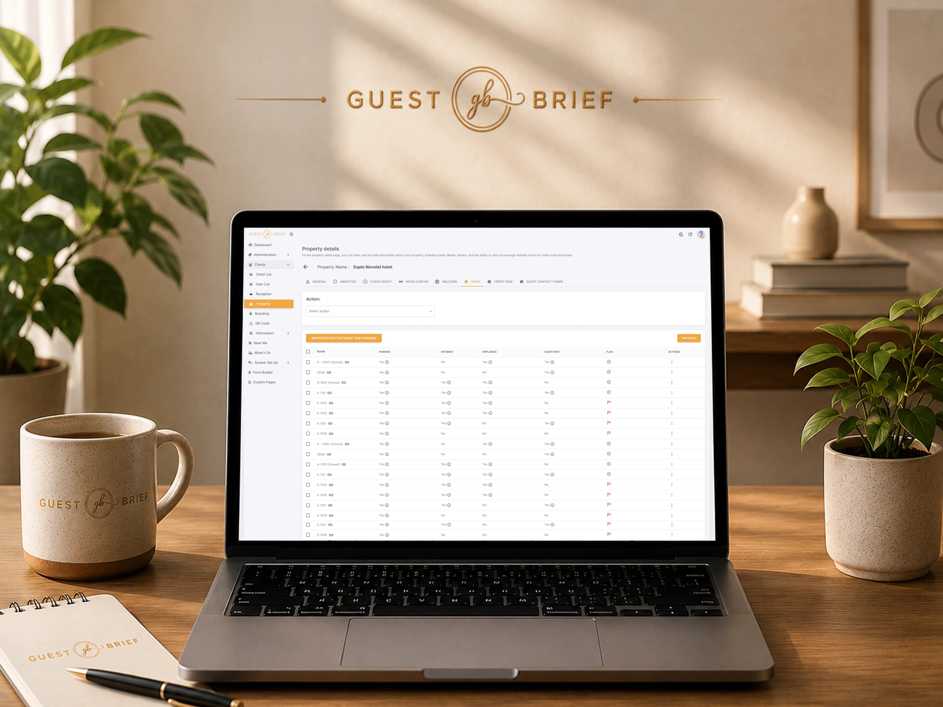 GuestBrief screenshot