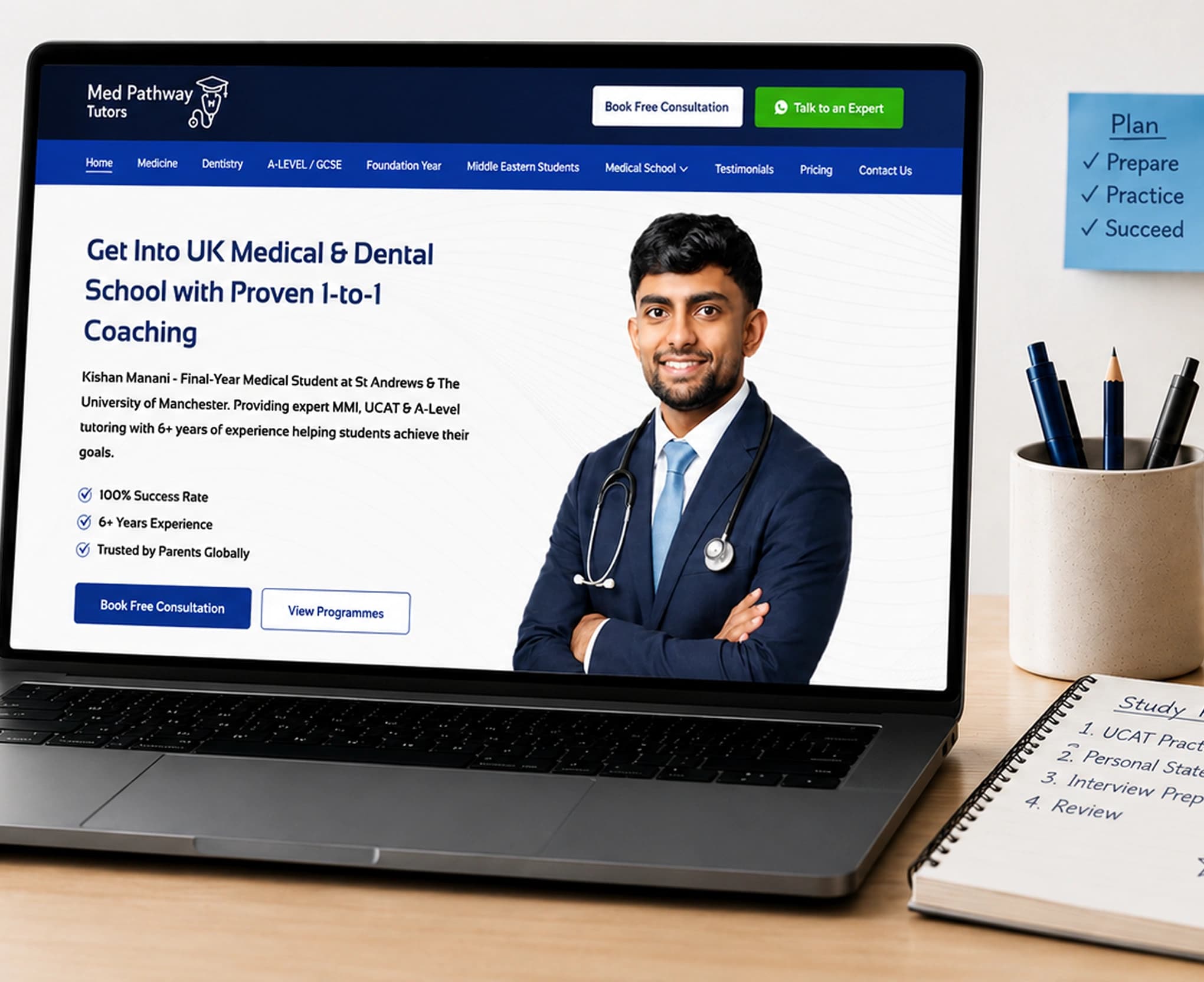 Med Pathway Tutors - project showcase