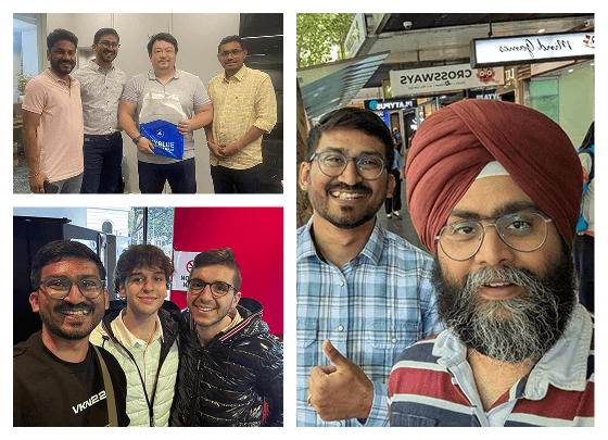 Infynno team visiting clients on-site and at Laracon Australia