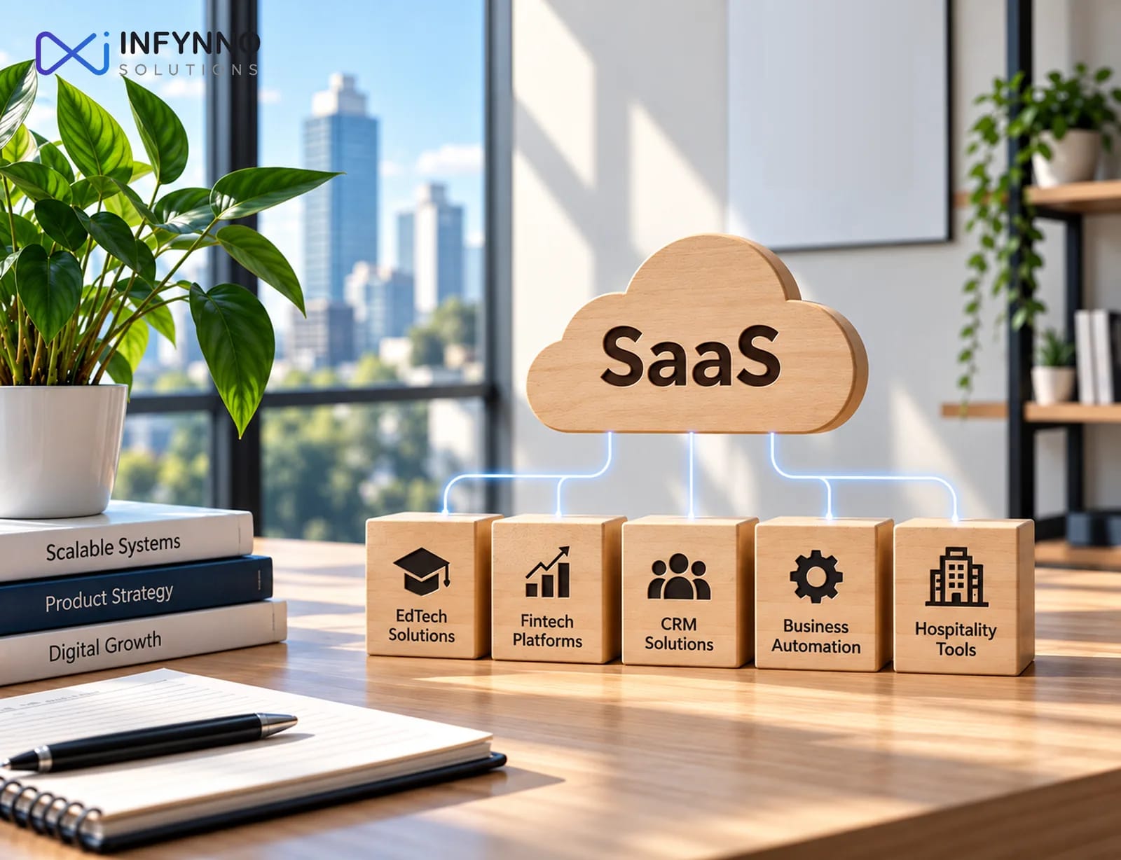 SaaS development: a cloud platform serving EdTech, fintech, CRM, business automation and hospitality products
