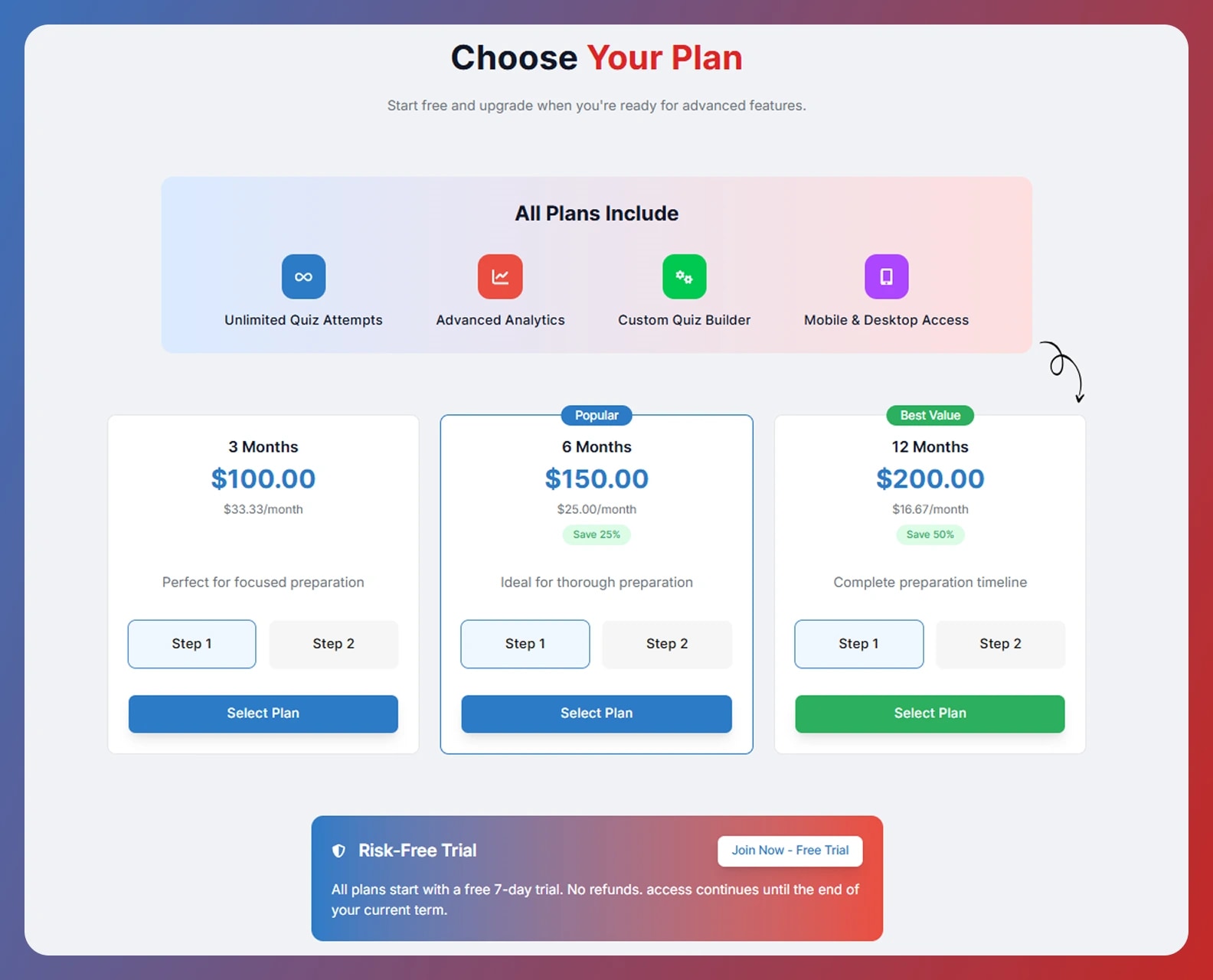 Flexible Study Plans