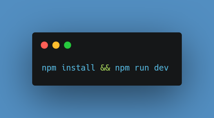 npm install && npm run dev