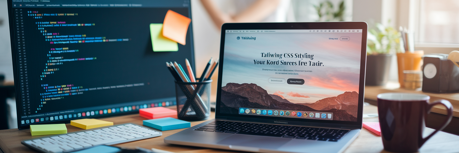 Tailwind CSS landing page design
